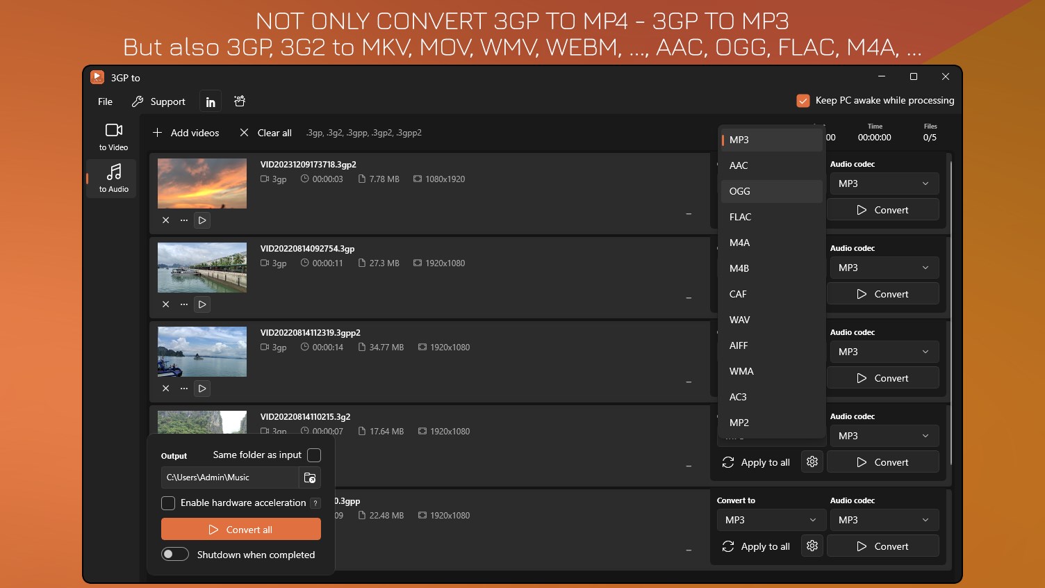 3GP to MP4 - 3GP to MP3 — скачайте и установите в Windows | Microsoft Store