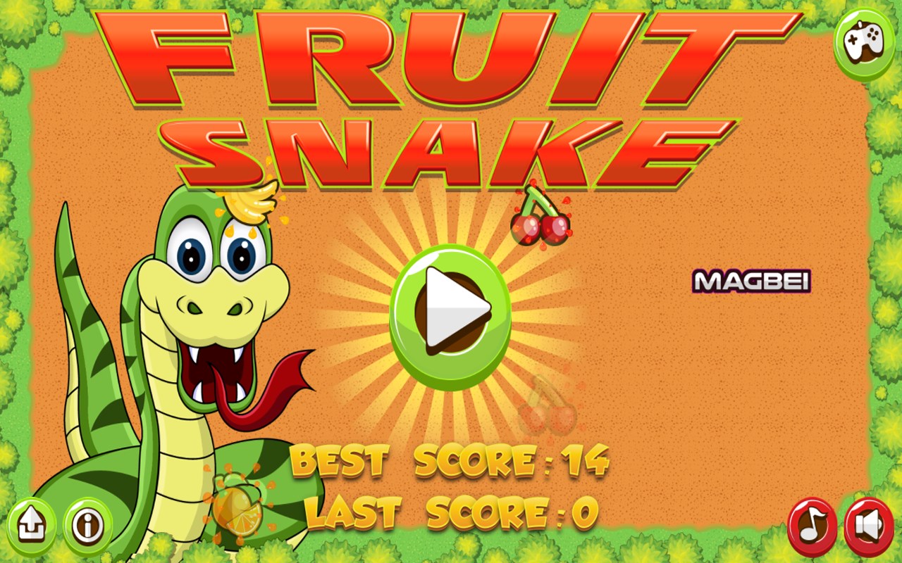Fruit Snake Game - Runs Offline