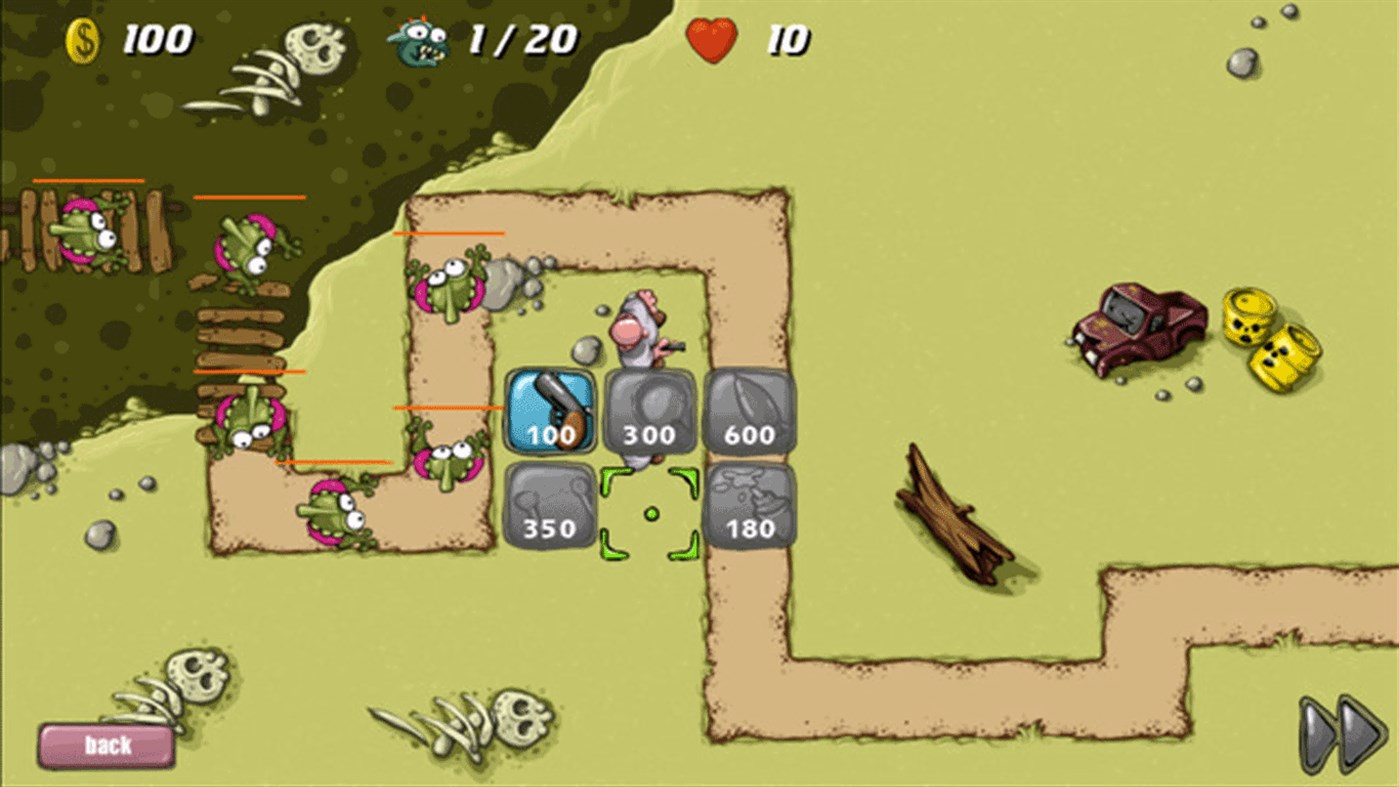 #3. Swamp Defense For PC (Windows) Podle: xna for pc