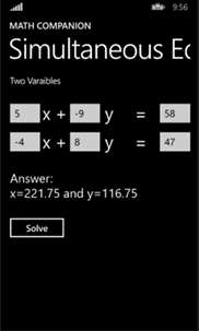 Math Companion screenshot 1