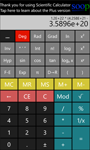 Scientific Calculator screenshot 1