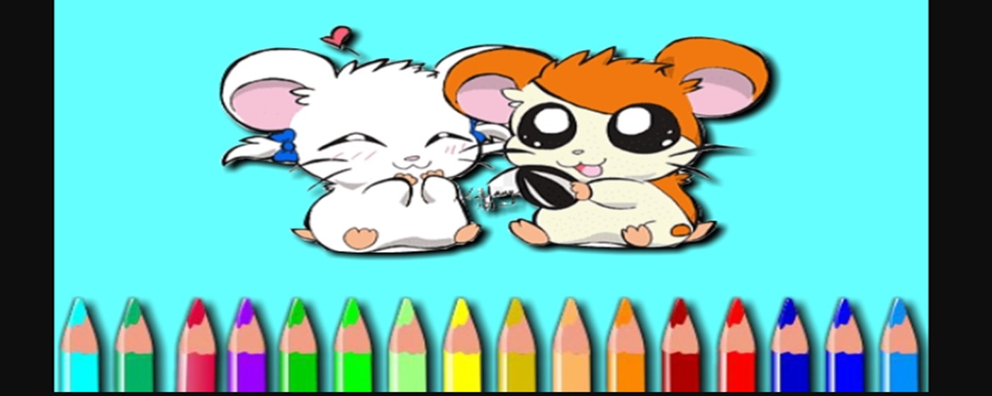 Hamster Coloring Book Game marquee promo image