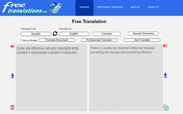 Translate and Text to Speech (TTS)