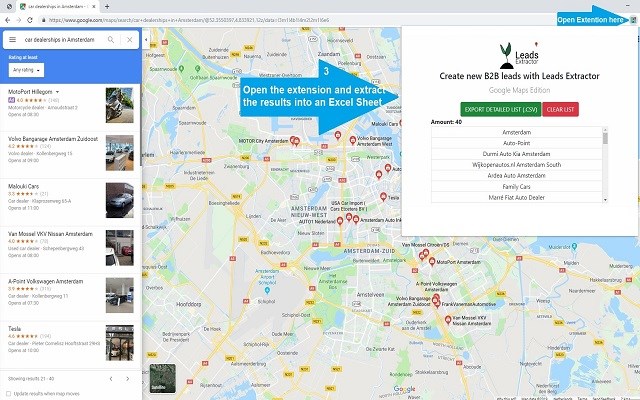 Leads Finder for Google Maps™