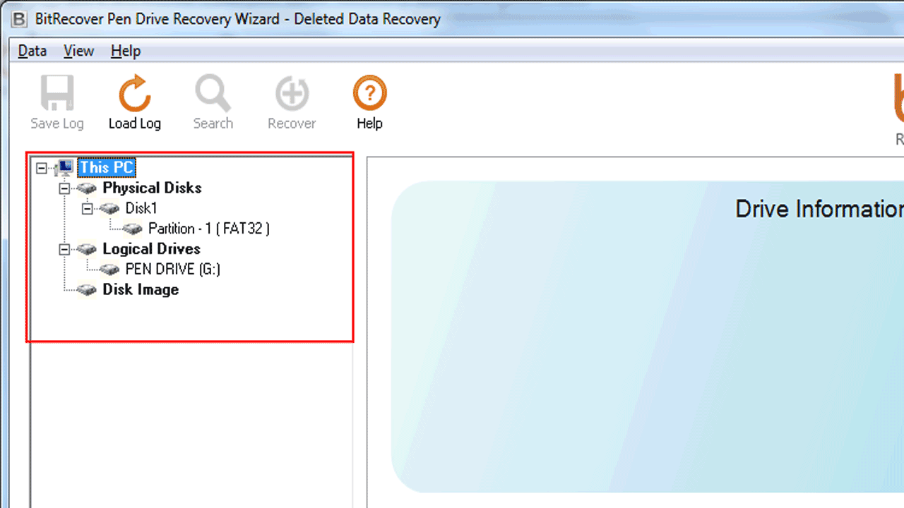 Snapshot 2 of BitRecover Pen Drive Recovery Software
