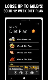 Fat To Fit Diet Plan FREE For Windows 10 Mobile