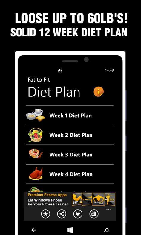 Fat to Fit Diet Plan FREE Screenshots 2