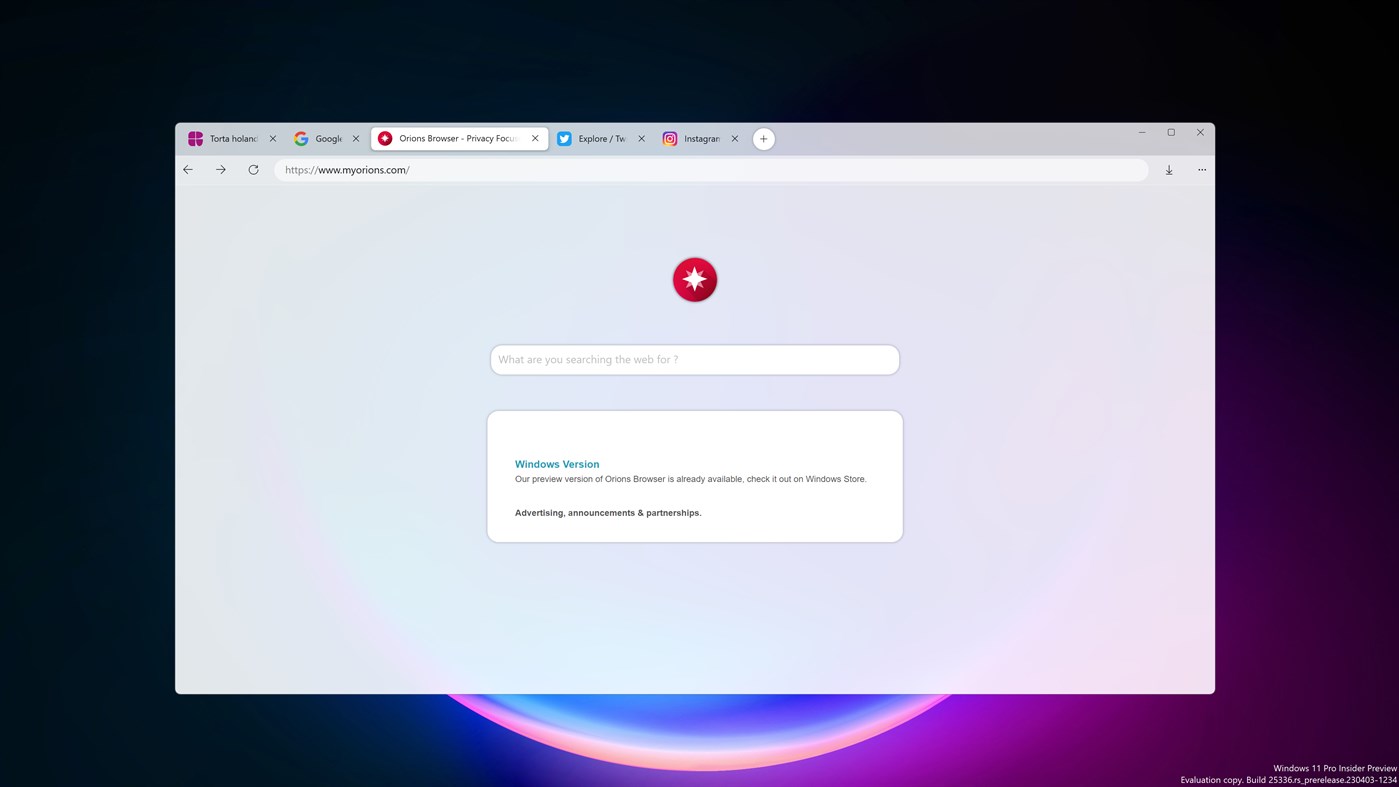 #2. Orions Browser (Windows) Por: Marcelo de Souza