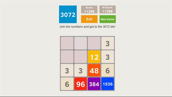 2048 odd numbers 3+3 max — 10