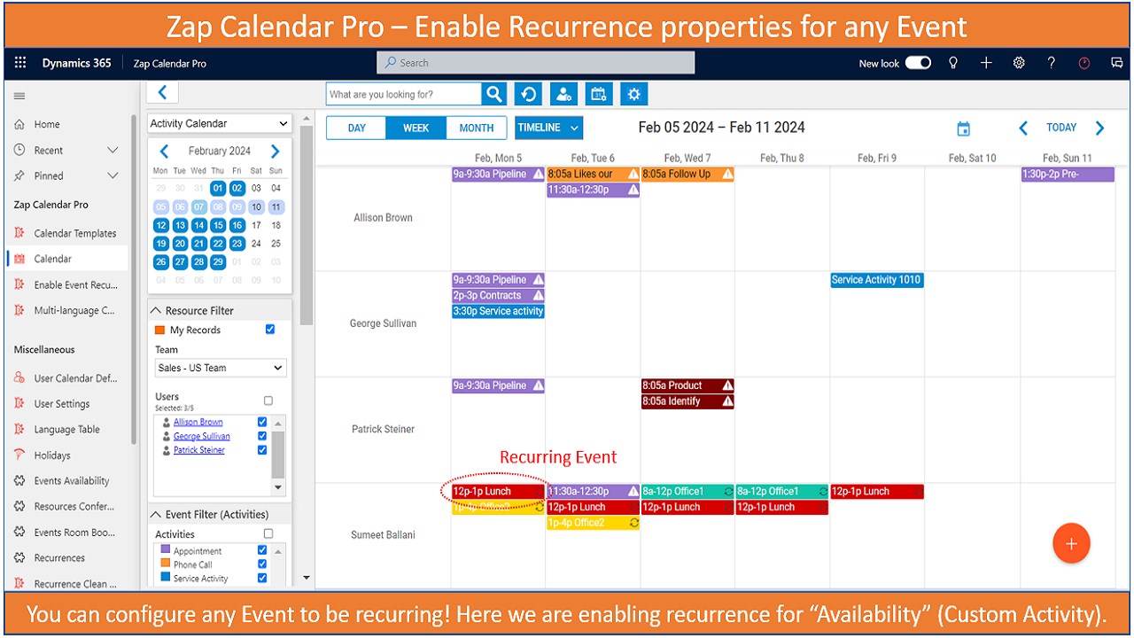 Snapshot 4 of Zap Calendar Pro
