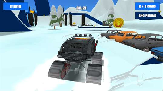 Baby Monster Truck Ice Racing screenshot 5