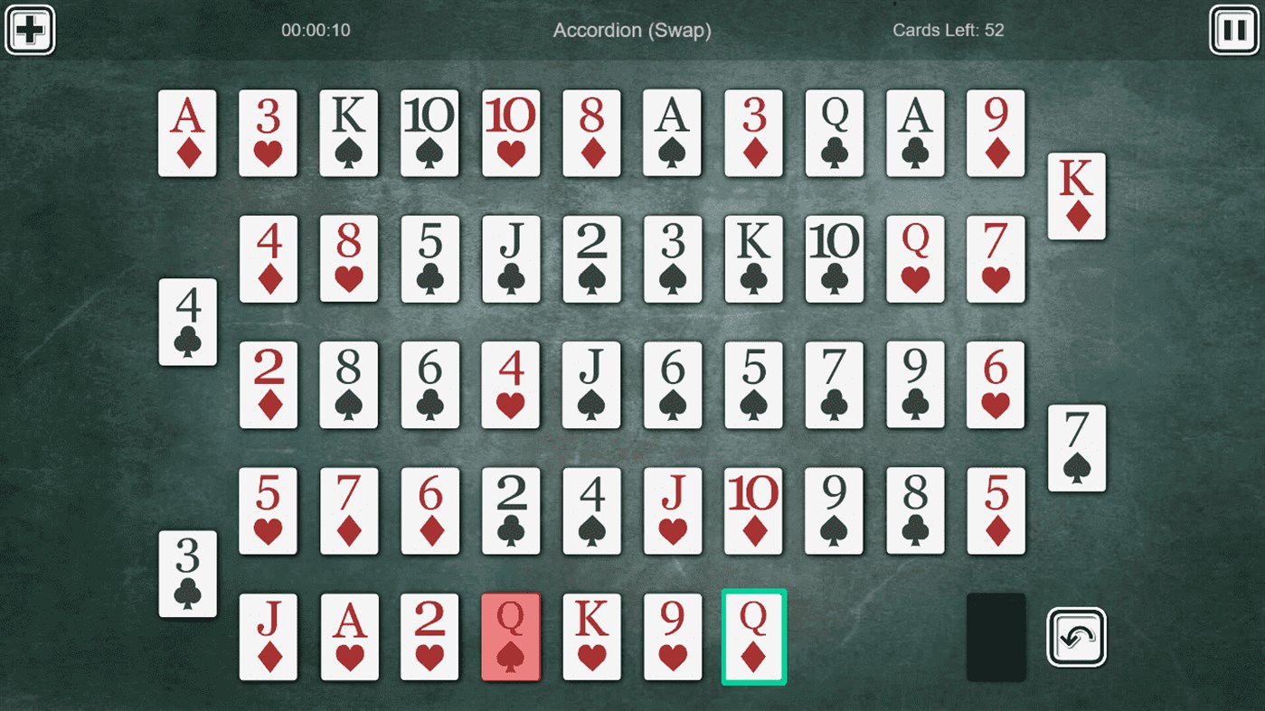 #3. Accordion Solitaire (Windows) Podle: ALGOTECH SOFTWARE