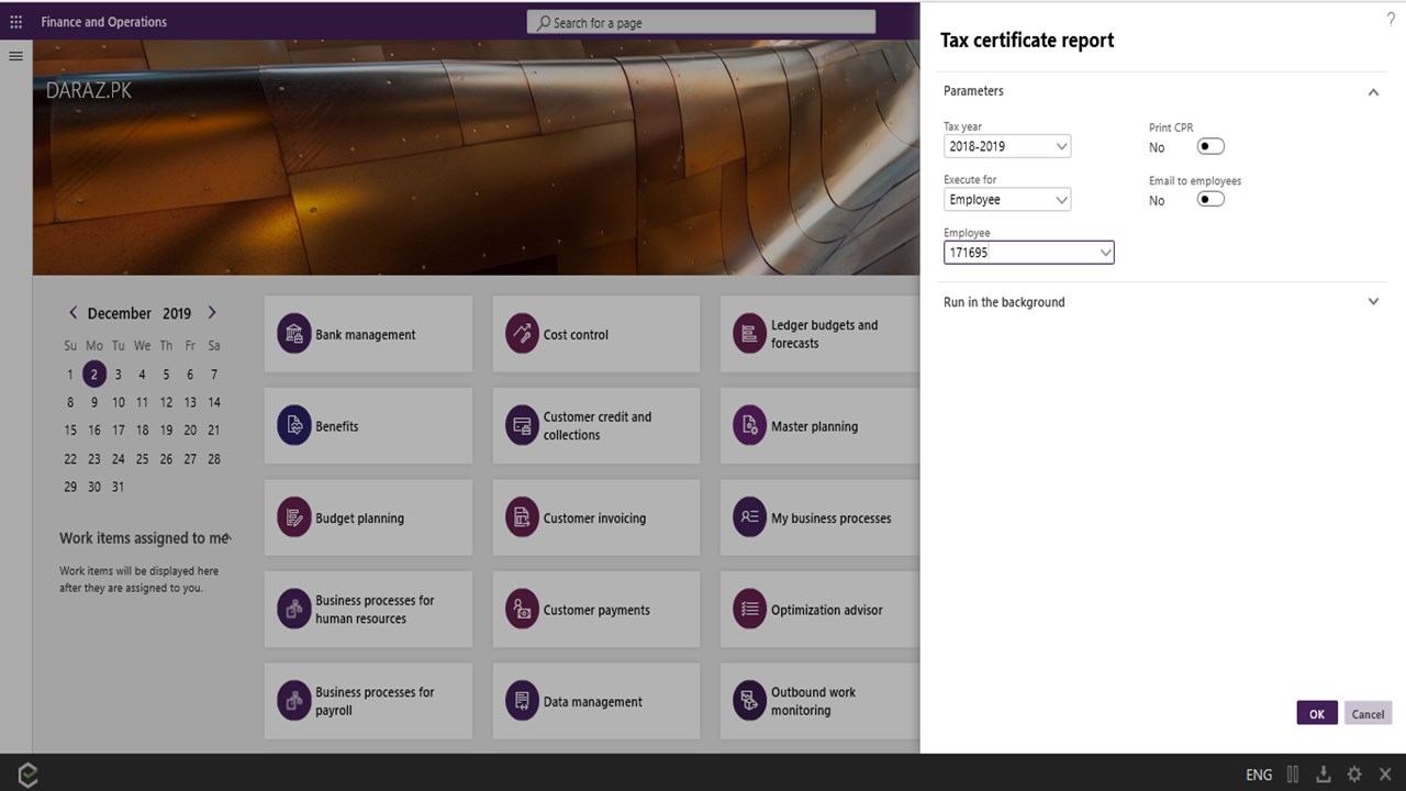 Snapshot 3 of Dynamics 365 Payroll: 6-Wk Implementation