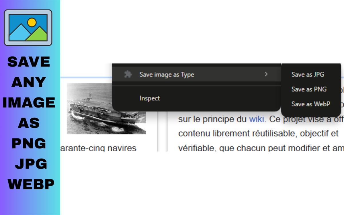 Save image as Type
