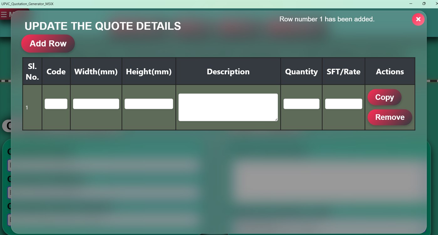 #2. UPVC Quotation Generator MSIX (Windows) 由: Madan Mohan Reddy