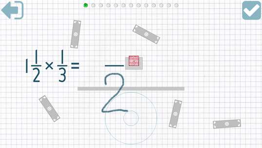 Fractions and mixed numbers - 6th grade math screenshot 6