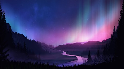 AAA Dynamic Scenes - Aurora Night Sky Dynamic Scene
