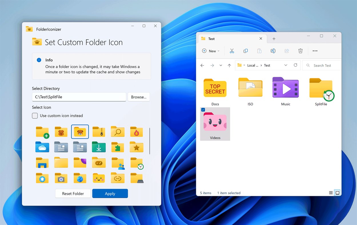 #2. Custom Folder Icon Changer (Windows) 作者: EvlarSoft LLC