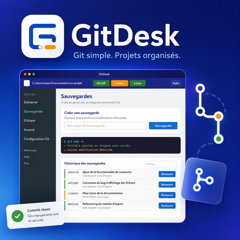 #1. GitDesk (Windows) Ved: Parein Jean-Philippe PSI