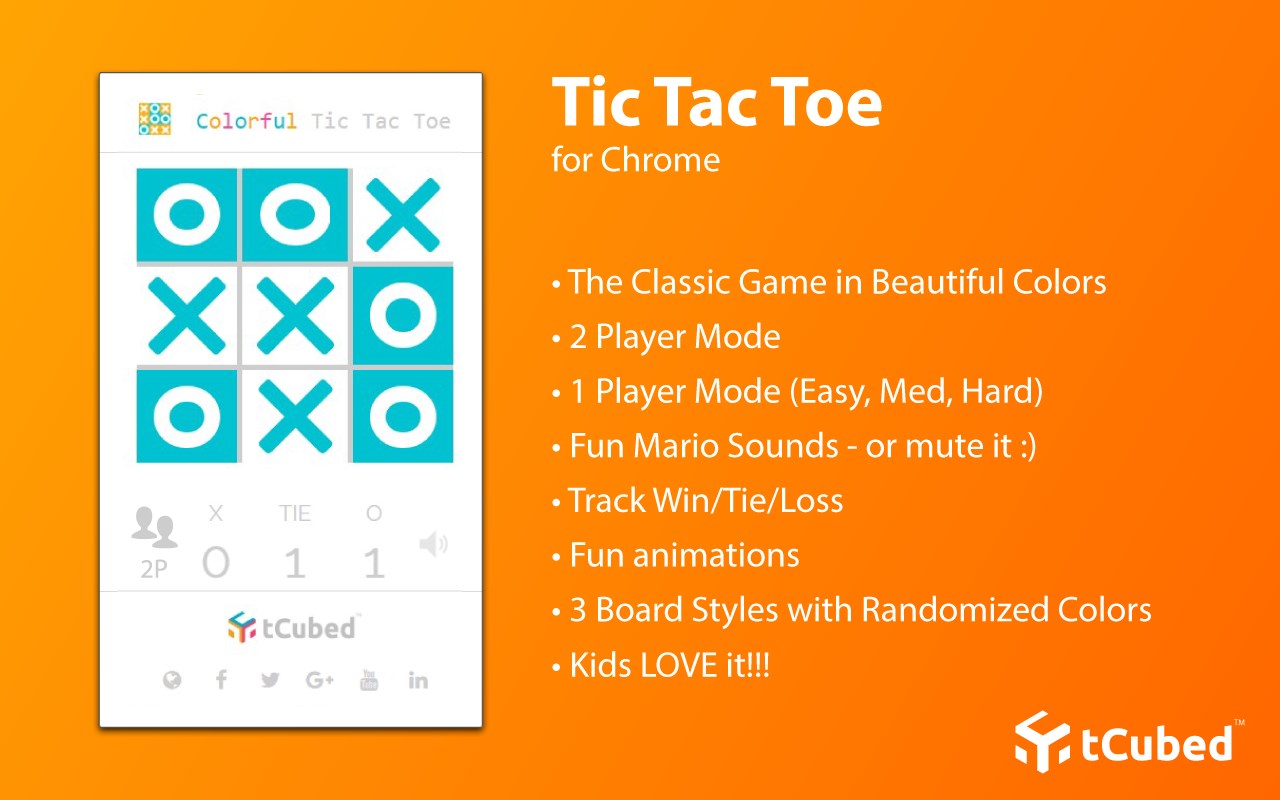 Colorful Tic-Tac-Toe