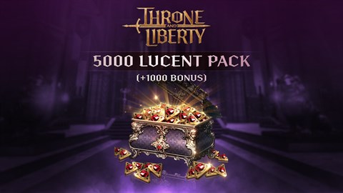 THRONE AND LIBERTY - 5,000 Lucent Pack (+1,000)