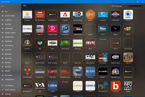 Free TV Player Screenshots 1