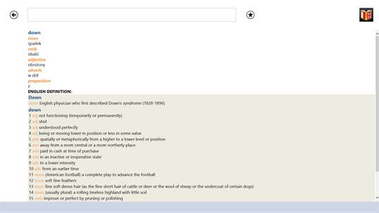 Polish<>English Dictionary screenshot 2