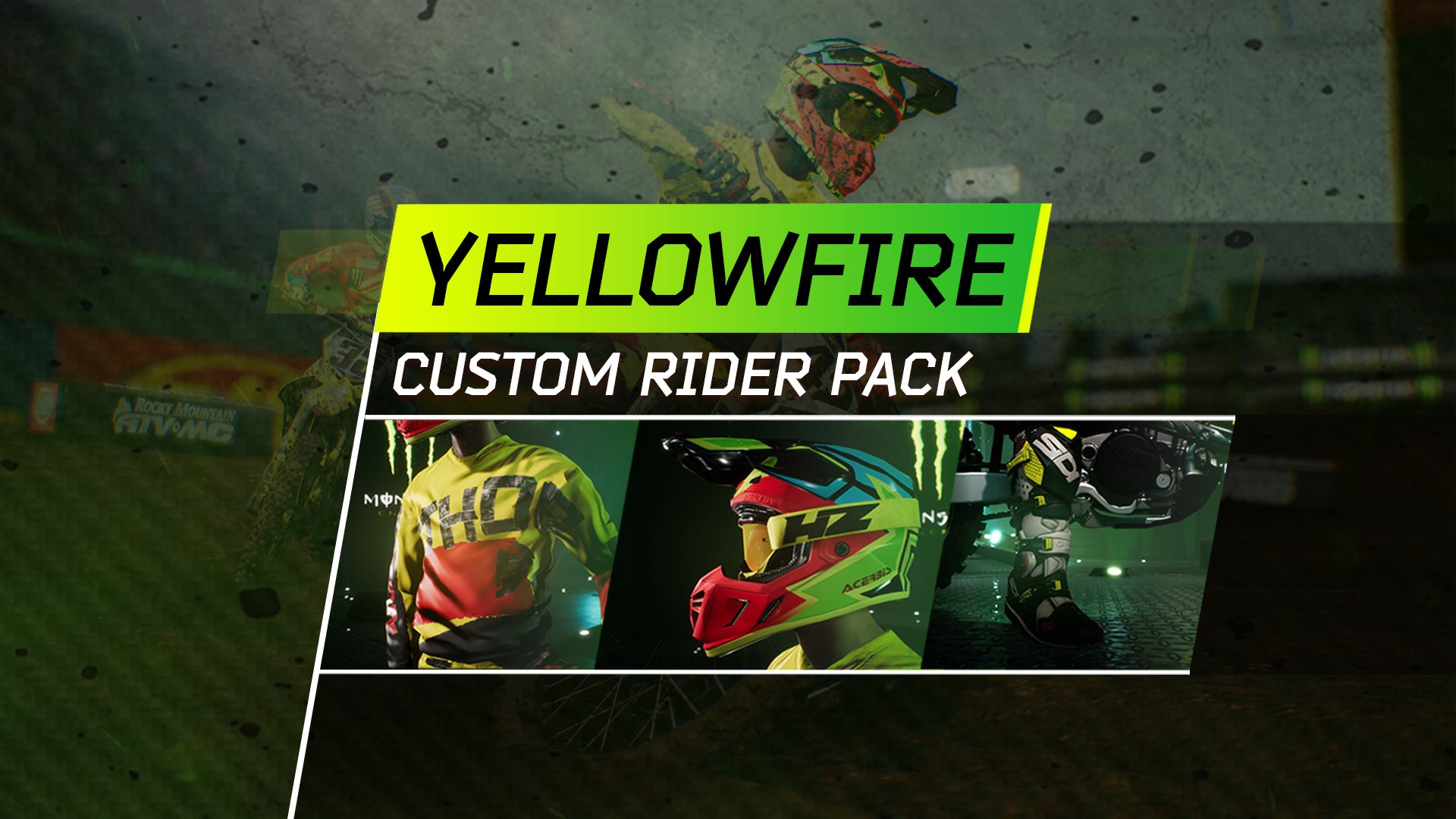 Buy Monster Energy Supercross Yellowfire Custom Rider Pack Microsoft Store