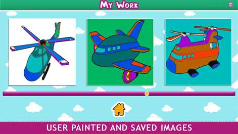 Plane Coloring Drawing Pages For Kids Screenshots 1