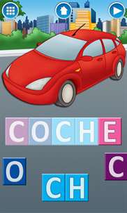 First Spanish Words: Learning Vehicles screenshot 1