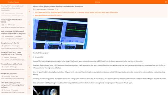 Hacker News Reader screenshot 1