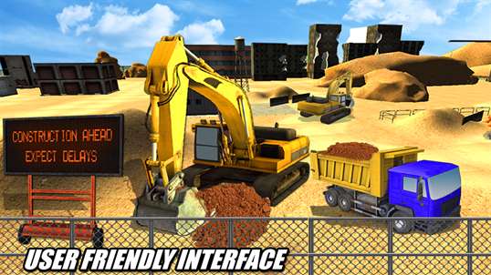 Heavy Excavator Crane 3D - Construction Simulator screenshot 4