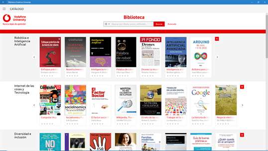Biblioteca Vodafone University screenshot 1