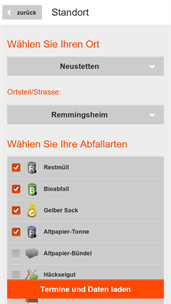 Landkreis Tübingen Abfall-App screenshot 2