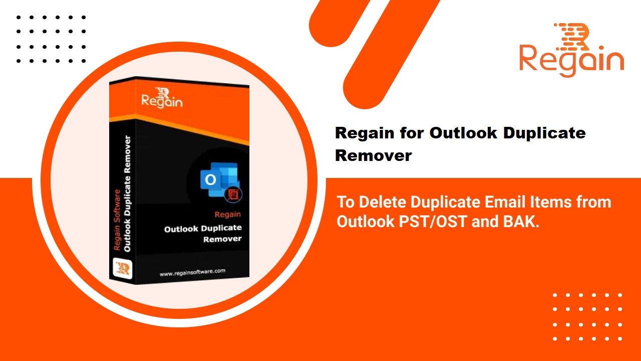 Snapshot 1 of Regain for Outlook Duplicate Remover
