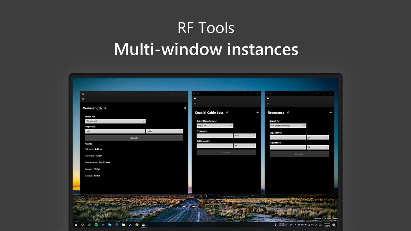RF Tools multi window