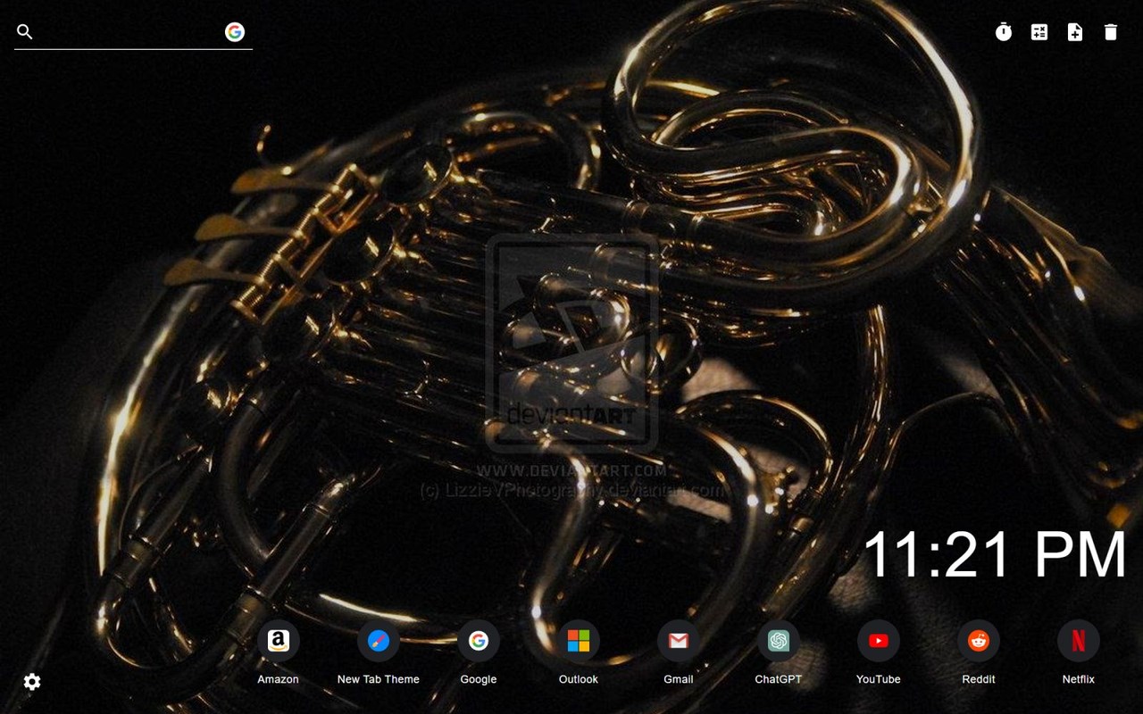 French Horn Wallpaper New Tab