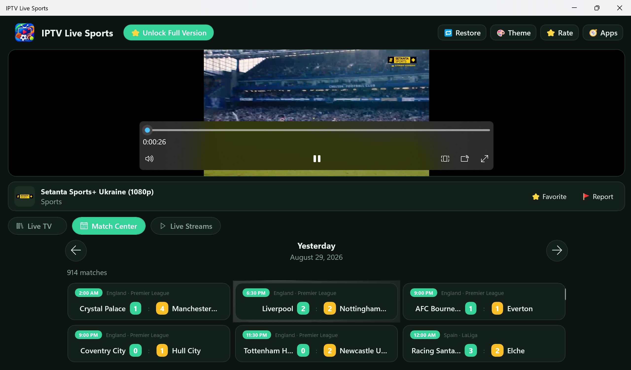 IPTV Live Sports screenshot