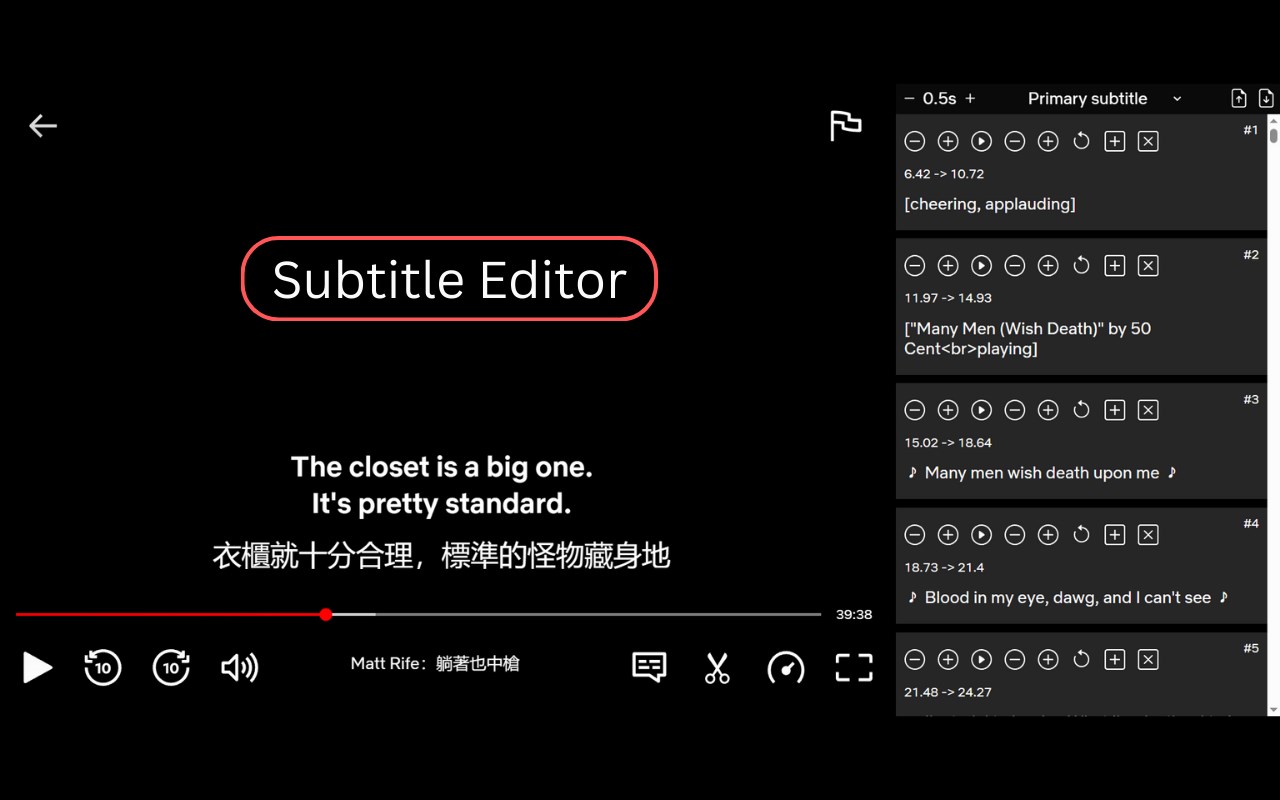 Netflix Bilingual Subtitles
