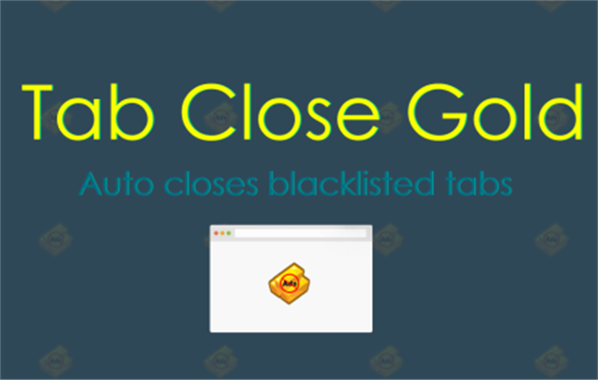 Tab Close Gold
