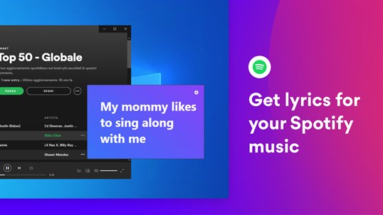 Musixmatch Lyrics - Sing along Spotify, iTunes, Windows Media Player screenshot 1