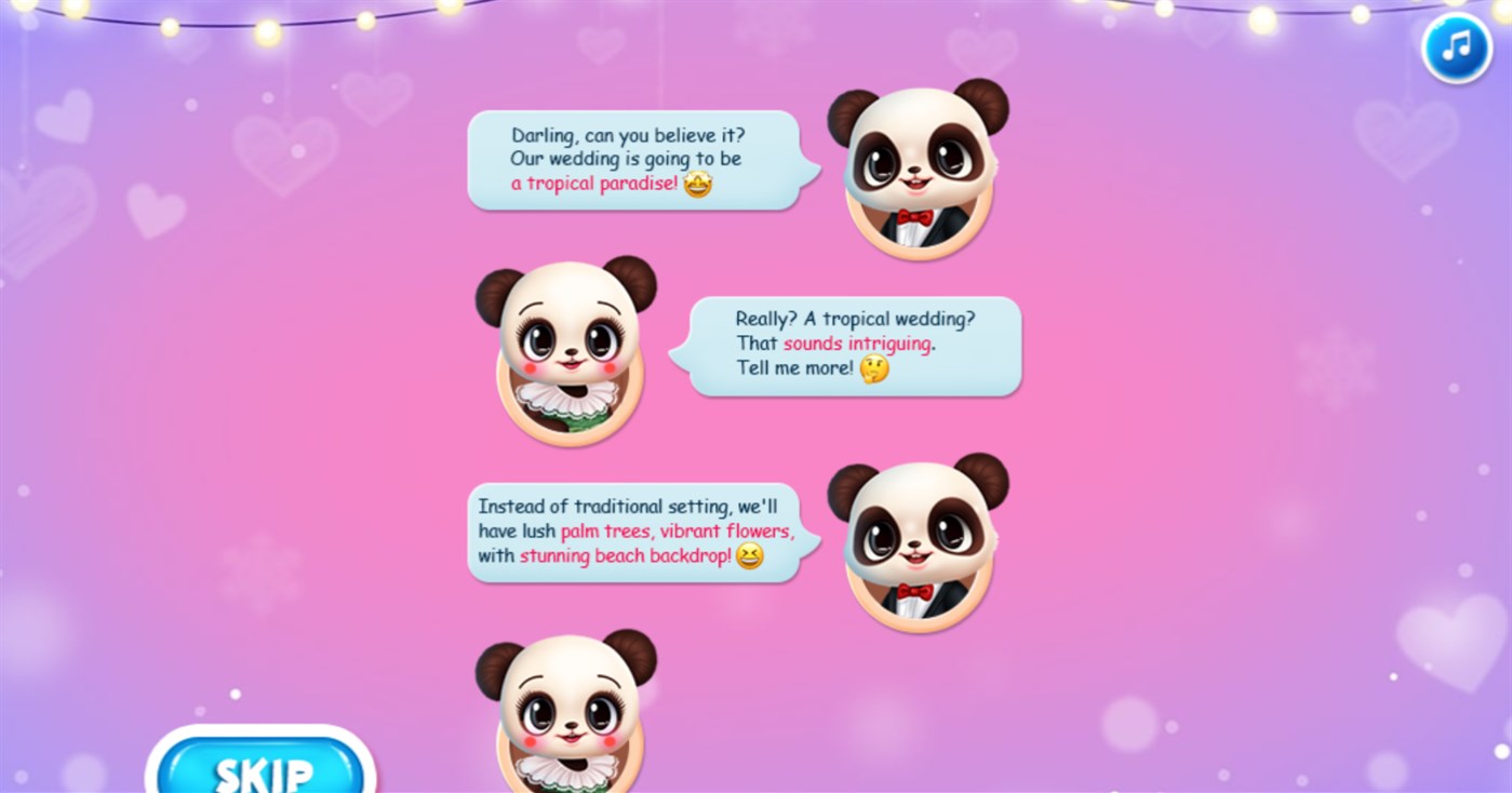 #2. Panda Tropical Wedding Story (Windows) By: Advergame Technologies Private Limited