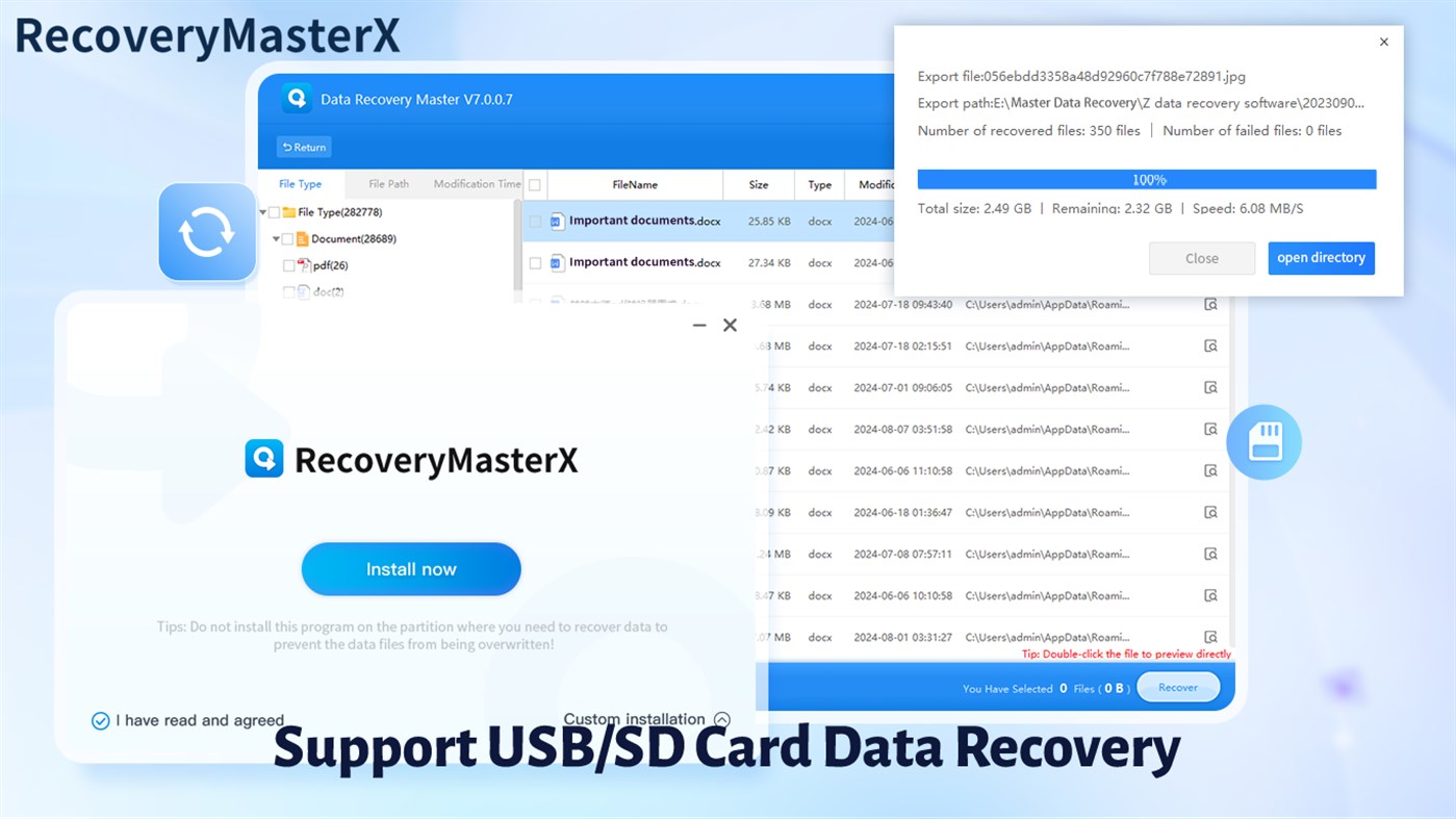 #1. Recovery Master X (Windows) 게시자: MIRACLE GAMES INC.
