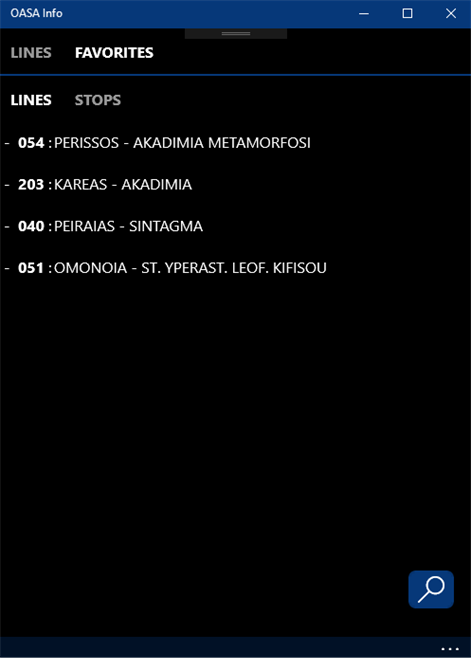 OASA Info Screenshots 2