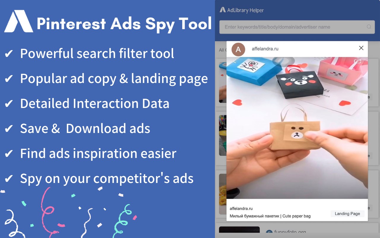 Ad Library - Pinterest Ads Spy Tool