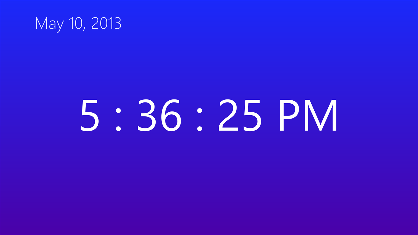 #4. Just a Clock (Windows) Bởi: Sheleski Apps