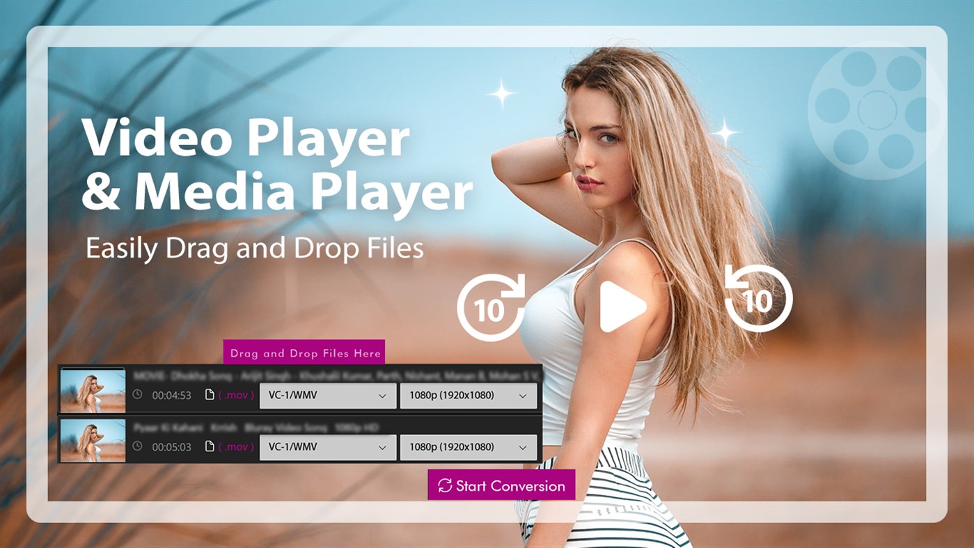 #4. Video Player & Media Player All Formats (Windows) Podle: Sandpiper Studio