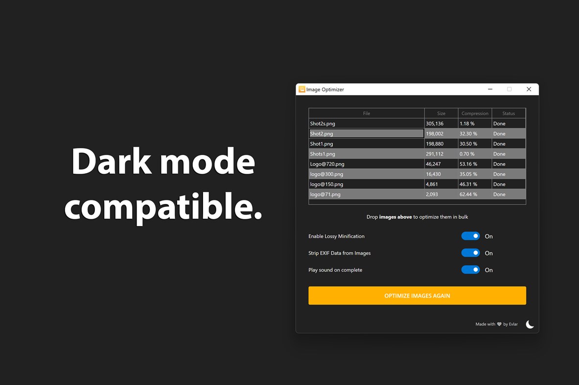 #3. Bulk Image Compressor (Windows) بواسطة: EvlarSoft LLC