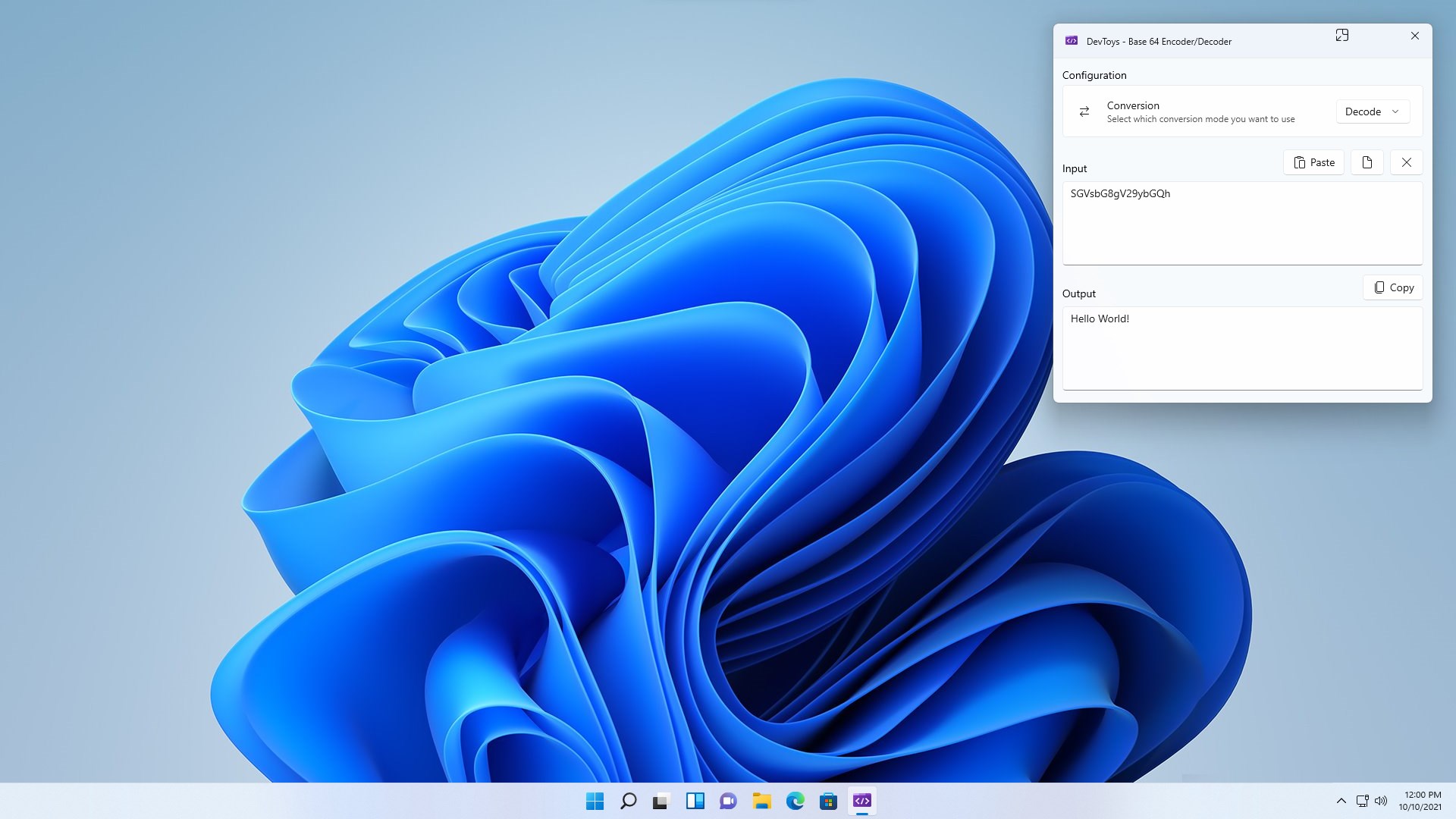 DevToys screenshot