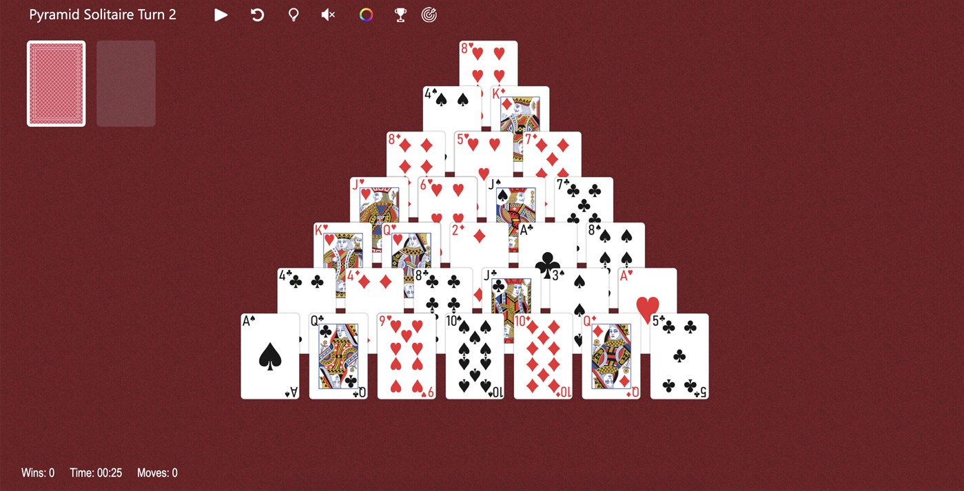#3. Pyramid Solitaire Turn 2 (Windows) 由: Solitairen